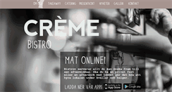 Desktop Screenshot of bistro.creme.se